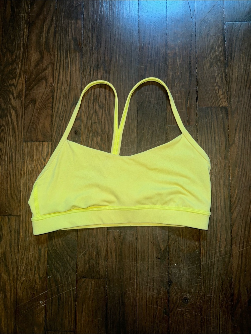 lululemon athletica Neon Yellow Double-Strap Sports Bra